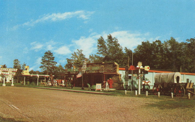 Rockin Chair Gift Shop - Old Postcard View